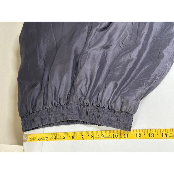 Otello Pelle Track Suit Womens Small Gray Brown Silk Windbreaker Jacket Pants‎ - Picture 14 of 16